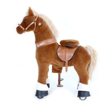 Load image into Gallery viewer, GiddyUp! Buck&#39;s PonyCycle Mechanical Ride-On Brown Horse Small Size for Age 3-5 - Brown