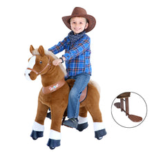 Load image into Gallery viewer, GiddyUp! Buck&#39;s PonyCycle Mechanical Ride-On Brown Horse Large Size for Age 4-10 - Brown