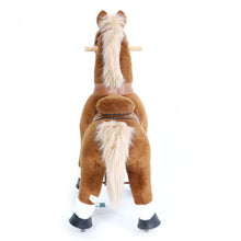 Load image into Gallery viewer, GiddyUp! Buck&#39;s PonyCycle Mechanical Ride-On Brown Horse Small Size for Age 3-5 - Brown