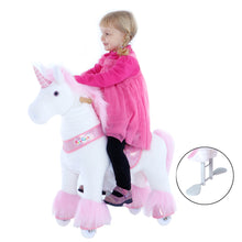 Load image into Gallery viewer, GiddyUp! Buck&#39;s PonyCycle Mechanical Ride-On Pink Unicorn Small Size for Age 3-5 - Pink