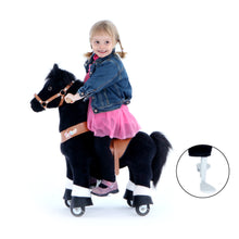 Load image into Gallery viewer, GiddyUp! Buck&#39;s PonyCycle Mechanical Ride-On Black Horse Small Size for Age 3-5 - Black