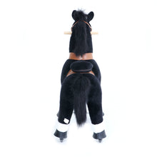 Load image into Gallery viewer, GiddyUp! Buck&#39;s PonyCycle Mechanical Ride-On Black Horse Large Size for Age 4-10 - Black