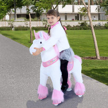 Load image into Gallery viewer, GiddyUp! Buck&#39;s PonyCycle Mechanical Ride-On Pink Unicorn Small Size for Age 3-5 - Pink