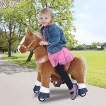 Load image into Gallery viewer, GiddyUp! Buck&#39;s PonyCycle Mechanical Ride-On Brown Horse Small Size for Age 3-5 - Brown