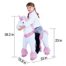 Load image into Gallery viewer, GiddyUp! Buck&#39;s PonyCycle Mechanical Ride-On Unicorn Large Size for Age 4-10 - Pink